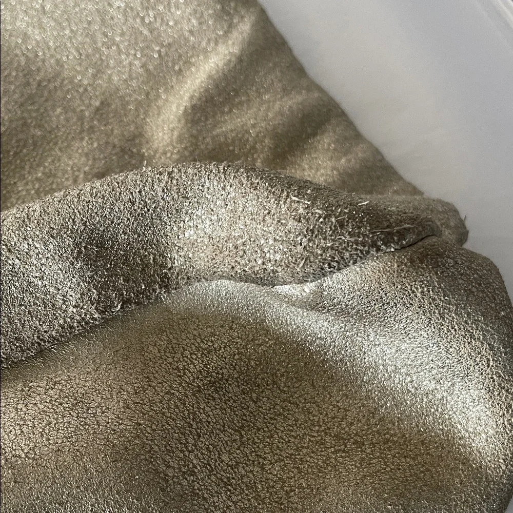 Cynthia‎ Rowley Metallic Gold Tote with Black Handles